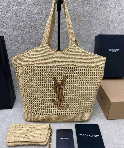 Сумка Saint Laurent Icare In Raffia
